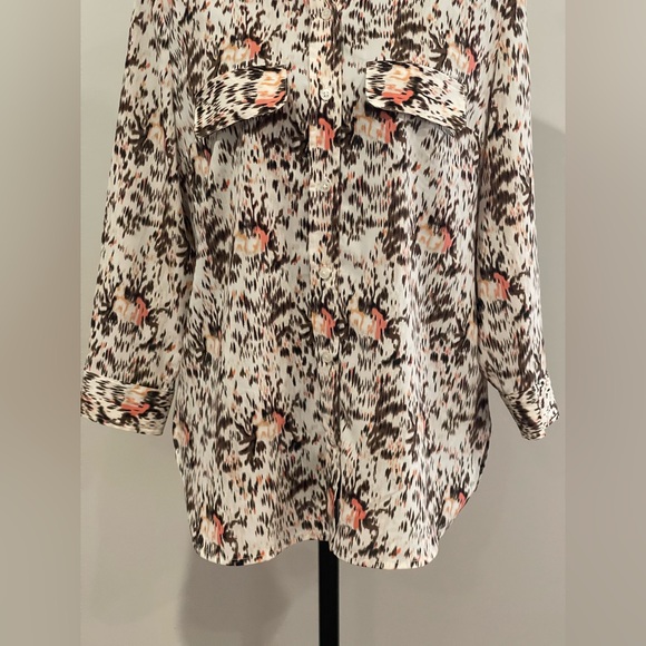 White Stag S Women's Abstract Print Button-Down Shirt 635 - Picture 3 of 8